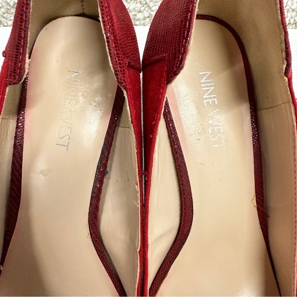 Nine West Women’s heels- Red Size 8 - Picture 5 of 10